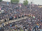 Mumbai, July 04 (ANI): A massive crowd of fans gather at Marine Drive as they wait for Team India's arrival for the T20 World Cup 2024 victory parade, in Mumbai on Thursday. (ANI Photo) (Deepak Salvi) Mumbai, July 04 (ANI): A massive crowd of fans gather at Marine Drive as they wait for Team India's arrival for the T20 World Cup 2024 victory parade, in Mumbai on Thursday. (ANI Photo) (Deepak Salvi)