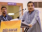 Union Minister Nitin Gadkari speaks during a party's Special Executive Meeting, in Bengaluru on Thursday.(PTI) Union Minister Nitin Gadkari speaks during a party's Special Executive Meeting, in Bengaluru on Thursday.(PTI)