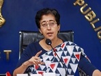 Delhi Minister and AAP leader Atishi addresses a press conference regarding flood control in the national capital during the monsoon season (PTI Photo) Delhi Minister and AAP leader Atishi addresses a press conference regarding flood control in the national capital during the monsoon season (PTI Photo)
