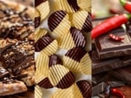 Chocolate pizza, chocolate-coated potato chips, chilli chocolate: Unique chocolate flavour combinations to try(Adobe, Freepik) Chocolate pizza, chocolate-coated potato chips, chilli chocolate: Unique chocolate flavour combinations to try(Adobe, Freepik)