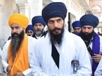 An eight-member team of the Punjab Police would escort jailed 'Waris Punjab De' activist Amritpal Singh to New Delhi for his swearing-in as an MP(HT file ) An eight-member team of the Punjab Police would escort jailed 'Waris Punjab De' activist Amritpal Singh to New Delhi for his swearing-in as an MP(HT file )