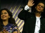Juhi Chawla says she didn't approve of the 'black' KKR colour scheme suggested by Shah Rukh Khan Juhi Chawla says she didn't approve of the 'black' KKR colour scheme suggested by Shah Rukh Khan