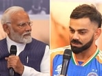 Virat Kohli (R) opened up to PM Narendra Modi about his mindset heading into the T20 World Cup final. Virat Kohli (R) opened up to PM Narendra Modi about his mindset heading into the T20 World Cup final.