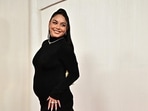 Vanessa Hudgens welcomed her first baby with Cole Tucker. (Photo by Frederic J. Brown / AFP)(AFP) Vanessa Hudgens welcomed her first baby with Cole Tucker. (Photo by Frederic J. Brown / AFP)(AFP)