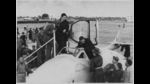 Dalai Lama and the Panchen Lama being shown a Vampire Jet Fighter in a photograph dated 11 January 1957. (HT Photo)