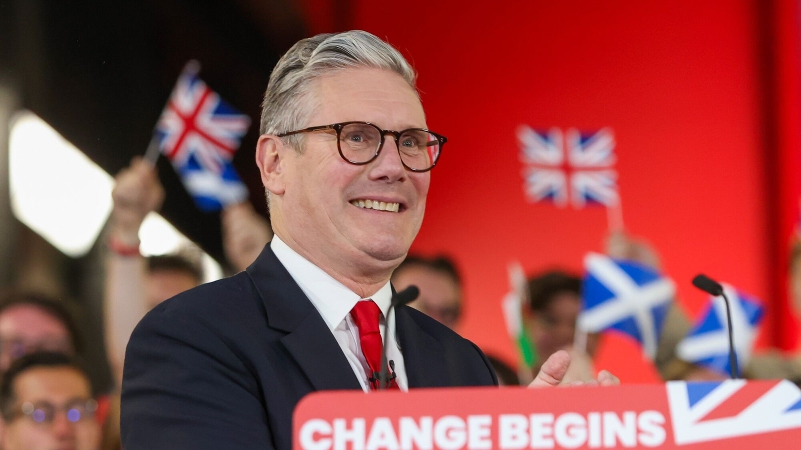 ‘Change begins now’: Keir Starmer delivers victory speech as Rishi Sunak concedes defeat in UK election