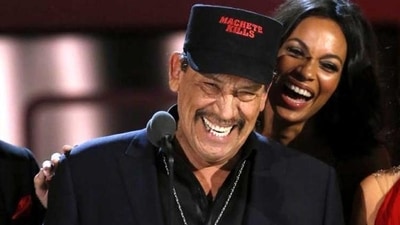 Actors Danny Trejo (L), Rosario Dawson and Alexa Vega (R) smile on stage at the 2013 NCLR ALMA Awards at the Pasadena Civic Auditorium in California. (Reuters Photo) Actors Danny Trejo (L), Rosario Dawson and Alexa Vega (R) smile on stage at the 2013 NCLR ALMA Awards at the Pasadena Civic Auditorium in California. (Reuters Photo)