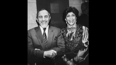 Alkazi and Allana at the Center for International Contemporary Arts, New York, in 1989. (Courtesy The Alkazi Collection of Art) Alkazi and Allana at the Center for International Contemporary Arts, New York, in 1989. (Courtesy The Alkazi Collection of Art)