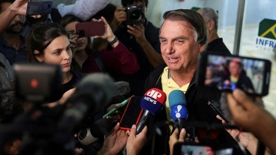 The former Brazilian President Jair Bolsonaro for money laundering and criminal association in connection with undeclared diamonds from Saudi Arabia (Reuters)
