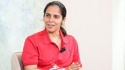 Badminton ace Saina Nehwal in Mumbai on Friday. (HT Photo)