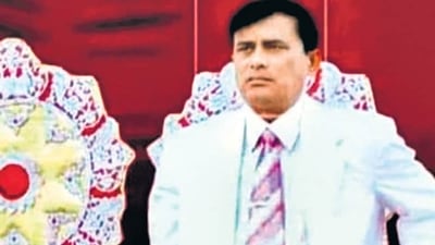 Suraj Pal aka Narayan Sakar alias Bhole Baba, a religious preacher. (HT_PRINT) Suraj Pal aka Narayan Sakar alias Bhole Baba, a religious preacher. (HT_PRINT)