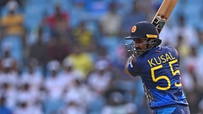 Kusal Perera slammed the first century of 2024 LPL, an unbeaten 102 off 52 balls (AFP) Kusal Perera slammed the first century of 2024 LPL, an unbeaten 102 off 52 balls (AFP)