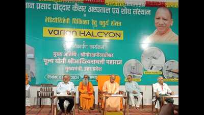 Chief minister Yogi Adityanath at a programme organised by a cancer care institute in Gorakhpur on Friday (Sourced) Chief minister Yogi Adityanath at a programme organised by a cancer care institute in Gorakhpur on Friday (Sourced)