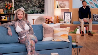 Rishi Sunak during his appearance on ITV's This Morning show. (X/@MikeBeauvais)