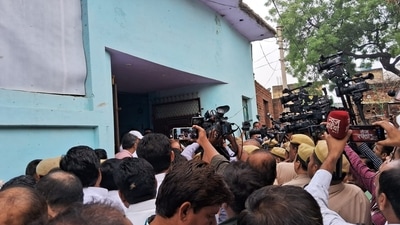 Congress leader Rahul Gandhi went to Aligarh and Hathras to meet the families of the victims of the Hathras stampede. Congress leader Rahul Gandhi went to Aligarh and Hathras to meet the families of the victims of the Hathras stampede.