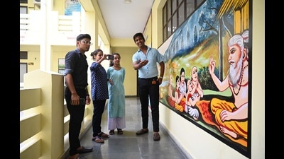 Students at the 5-day workshop which concluded on Friday. (HT Photo) Students at the 5-day workshop which concluded on Friday. (HT Photo)