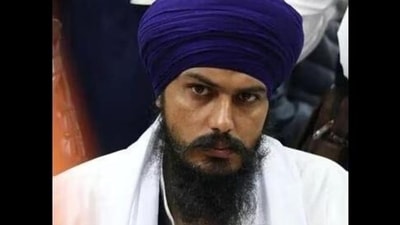 Jailed Waris Punjab De' activist Amritpal Singh (File photo) Jailed Waris Punjab De' activist Amritpal Singh (File photo)