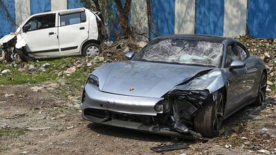 The minor, three months short of his 18th birthday, had been driving his father’s unregistered Porsche while under the influence of alcohol when he knocked down. (PTI) The minor, three months short of his 18th birthday, had been driving his father’s unregistered Porsche while under the influence of alcohol when he knocked down. (PTI)