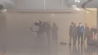 Visuals from the Logix Mall in Noida after the fire broke out. (HT Photo) Visuals from the Logix Mall in Noida after the fire broke out. (HT Photo)