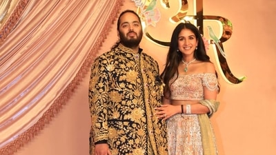 Anant Ambani, Radhika Merchant sangeet: Couple makes stylish entry in custom outfits Anant Ambani, Radhika Merchant sangeet: Couple makes stylish entry in custom outfits