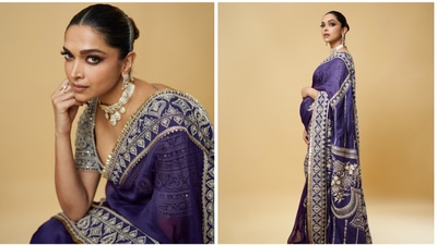 Deepika Padukone rocks her baby bump in beautiful saree for Anant Ambani, Radhika Merchant's sangeet.