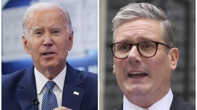 Biden and Starmer "reaffirmed the special relationship between our nations and the importance of working together in support of freedom and democracy around the world," the statement said. (AP) Biden and Starmer "reaffirmed the special relationship between our nations and the importance of working together in support of freedom and democracy around the world," the statement said. (AP)