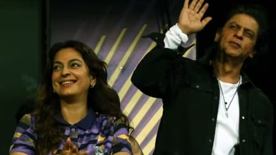 Juhi Chawla says she didn't approve of the 'black' KKR colour scheme suggested by Shah Rukh Khan
