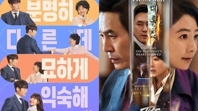 Miss Night and Day is a JTBC original series that is streaming on Netflix for international viewers (left). The Whirlwind is a Netflix exclusive that premiered on June 28. Miss Night and Day is a JTBC original series that is streaming on Netflix for international viewers (left). The Whirlwind is a Netflix exclusive that premiered on June 28.