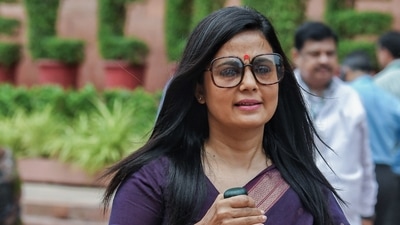 Trinamool Congress (TMC) MP Mahua Moitra arrives at the Parliament House, in New Delhi on Tuesday. (ANI) Trinamool Congress (TMC) MP Mahua Moitra arrives at the Parliament House, in New Delhi on Tuesday. (ANI)