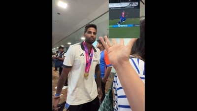 The influencer who met Team India at Delhi Airport praises Suryakumar Yadav for a T20 World Cup-winning catch. (Instagram/@zingyzest)