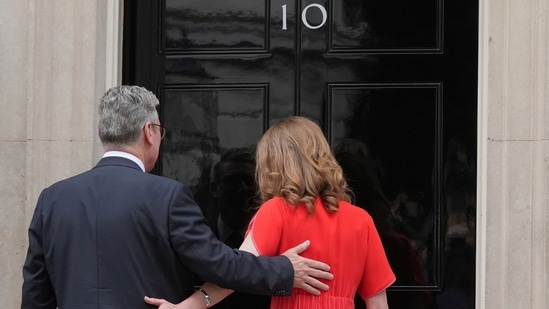 UK Election highlights: Britain's Labour Party Prime Minister Keir Starmer and his wife Victoria enter 10 Downing Street in London, Friday, July 5, 2024.  