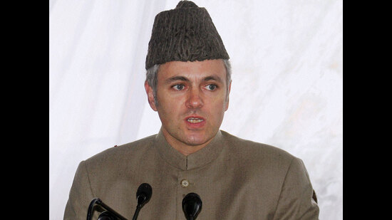 Omar Abdullah, who was addressing media at the conclusion of the party’s two-day working committee meeting in Srinagar, pointed out that Prime Minister Narendra Modi during his visit to the UT announced that the process to hold the polls was already underway. (HT File)