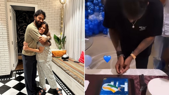 The image shows sister-in-law Pankhuri Sharma hugging Hardik Pandya. She shared it along with the T20 World Cup win post. (Instagram/@pankhuriisharma)