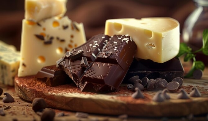 Cheese and chocolate(Freepik)