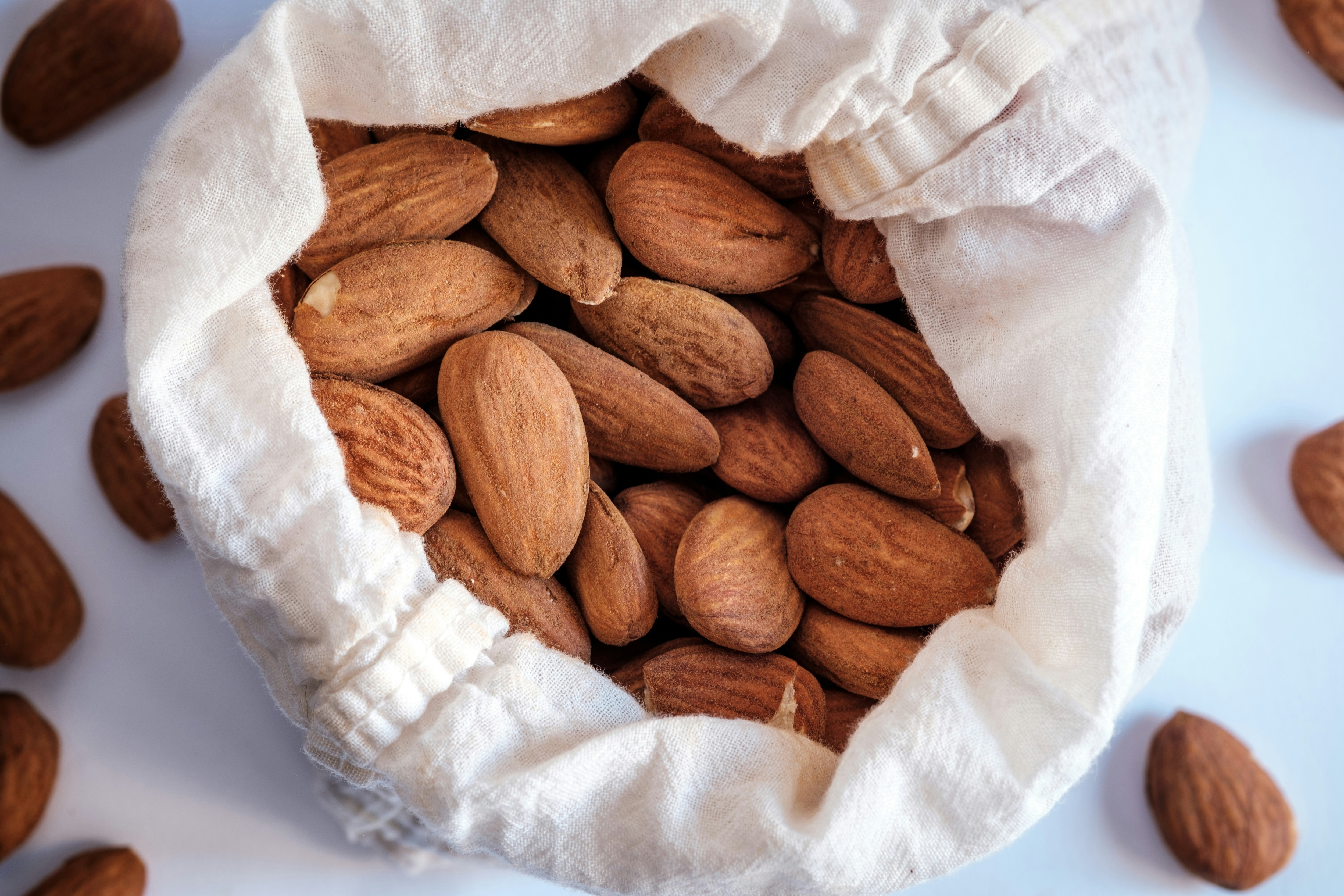 Almonds are a powerhouse of nutrients that help with hair growth and nutrition
