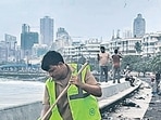 After victory event, civic workers collect 9,000 kgs of garbage After victory event, civic workers collect 9,000 kgs of garbage
