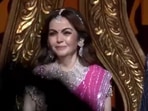 A visibly-emotional Nita Ambani as she praised Team India. A visibly-emotional Nita Ambani as she praised Team India.