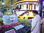 Karnataka Minister for Large and Medium Industries MB Patil at a Flower Show in Bengaluru's Lalbagh. Karnataka Minister for Large and Medium Industries MB Patil at a Flower Show in Bengaluru's Lalbagh.
