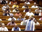 Prime Minister Narendra Modi replies to the Motion of Thanks on the President's Address in the Lok Sabha. (PTI) Prime Minister Narendra Modi replies to the Motion of Thanks on the President's Address in the Lok Sabha. (PTI)