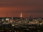 Russian rockets are launched against Ukraine from Russia's Belgorod region, seen from Kharkiv, Ukraine, Saturday, May 18, 2024. (AP Photo/Evgeniy Maloletka) Russian rockets are launched against Ukraine from Russia's Belgorod region, seen from Kharkiv, Ukraine, Saturday, May 18, 2024. (AP Photo/Evgeniy Maloletka)