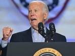 TOPSHOT - US President Joe Biden speaks during a campaign event in Madison, Wisconsin, on July 5, 2024. (Photo by SAUL LOEB / AFP)