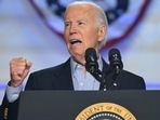TOPSHOT - US President Joe Biden speaks during a campaign event in Madison, Wisconsin, on July 5, 2024. (Photo by SAUL LOEB / AFP) TOPSHOT - US President Joe Biden speaks during a campaign event in Madison, Wisconsin, on July 5, 2024. (Photo by SAUL LOEB / AFP)