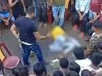 Kangaroo court: Tajmul Islam flogging a couple for an apparent extra-marital relationship Kangaroo court: Tajmul Islam flogging a couple for an apparent extra-marital relationship