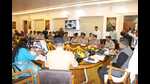 The chief secretary at the review mwwting . (HT) The chief secretary at the review mwwting . (HT)