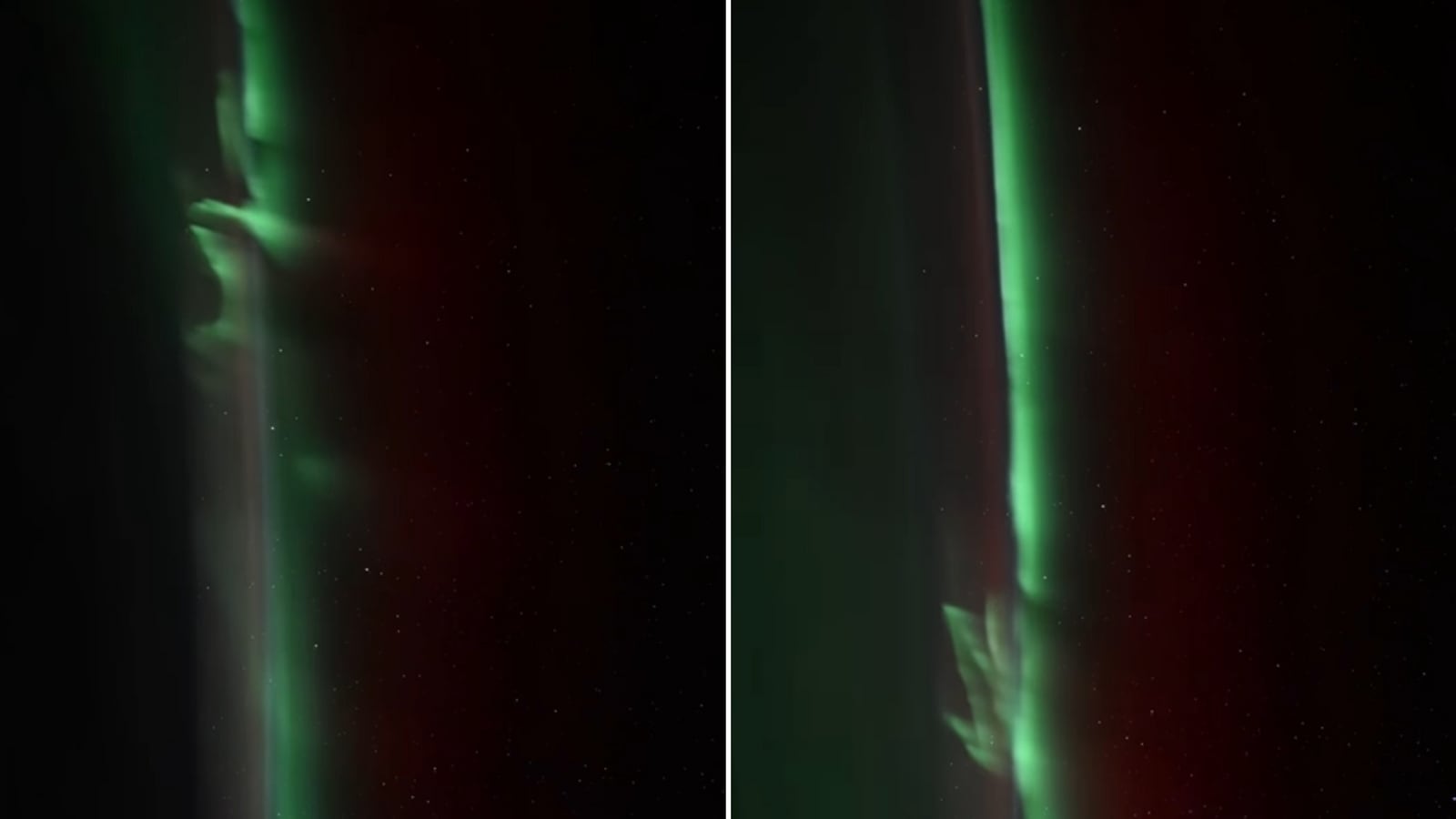‘Nature’s fireworks:’ Stunning dance of green aurora in night sky captured from ISS