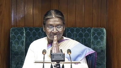 President Droupadi Murmu (Sansad TV) President Droupadi Murmu (Sansad TV)
