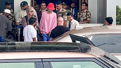 Justin Bieber reportedly charged $10 million (nearly  ₹83 crore) for his performance at Anant Ambani and Radhika Merchant’s sangeet ceremony. (PTI)