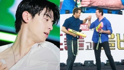 Baekho impresses with powerful stage presence, Cha Eun Woo wows at Seoul Waterbomb festival, Ryan Reynolds and Hugh Jackman surprise with Hollywood glamour (Pic- X (Twitter)) Baekho impresses with powerful stage presence, Cha Eun Woo wows at Seoul Waterbomb festival, Ryan Reynolds and Hugh Jackman surprise with Hollywood glamour (Pic- X (Twitter))