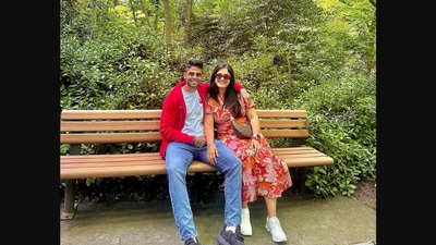 Suryakumar Yadav attended Anant Ambani and Radhika Merchant’s sangeet ceremony with his wife, Devisha Shetty. (Instagram/@devishashetty_) Suryakumar Yadav attended Anant Ambani and Radhika Merchant’s sangeet ceremony with his wife, Devisha Shetty. (Instagram/@devishashetty_)