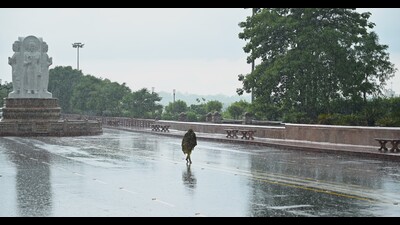 During the last 24 hours, the southwest monsoon remained active across the state. (Mushtaq Ali/HT) During the last 24 hours, the southwest monsoon remained active across the state. (Mushtaq Ali/HT)